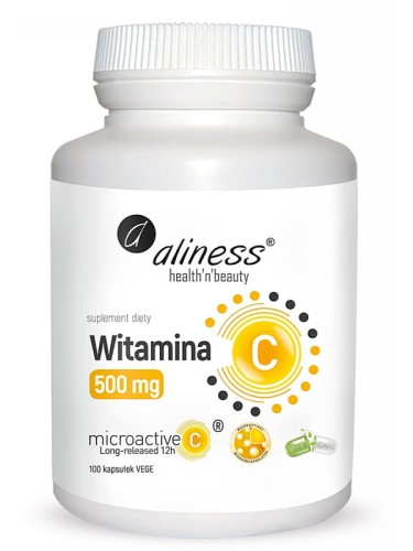 Witamina C 500 mg microactive 12h (Aliness), 100 kapsułek