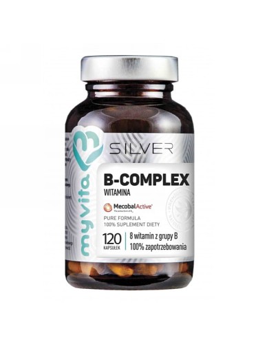 Witamina B-50 Complex Silver Pure 100% (MyVita), 120 kapsułek