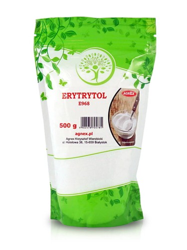 Erytrytol (Agnex), słodzik stołowy na bazie erytrytolu, 500g