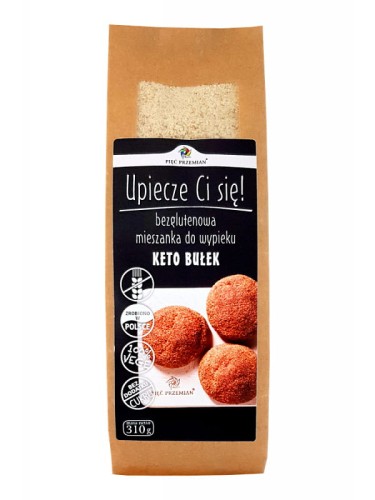 Bułki Keto Upiecze Ci się (Pięć Przemian), bezglutenowa mieszanka do wypieku keto bułek, 310g