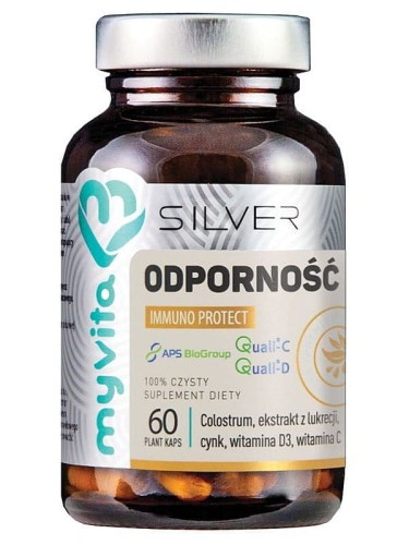 Odporność Silver Pro Complex (MyVita), suplement zwiększający odporność organizmu, 60 kapsułek