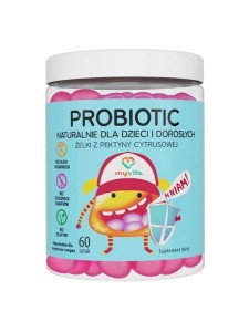 Probiotic (MyVita), naturalne żelki dla dzieci i dorosłych, 60 sztuk