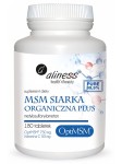 MSM Siarka organiczna plus (Aliness), najczystsza forma siarki organicznej OptiMSM, 180 tabletek