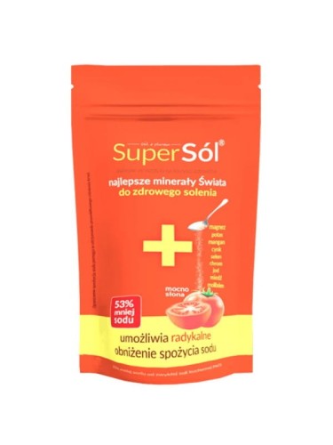 Super sól (Polskie Warzelnie Soli Sp. z o.o.), 53% mniej sodu, 500g