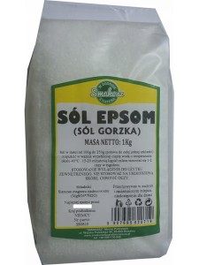 Sól Epsom (Smakosz), gorzka sól, 1000g