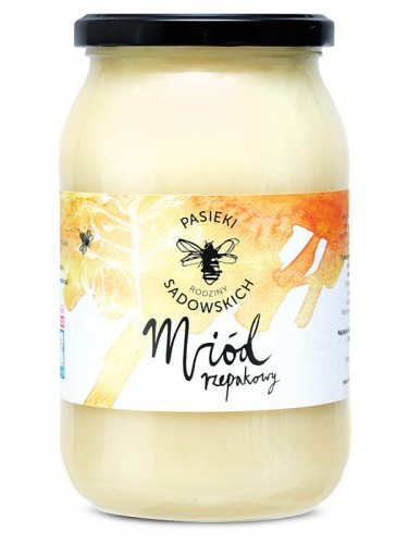 Miód rzepakowy (Pasieki Sadowskich), 1200g
