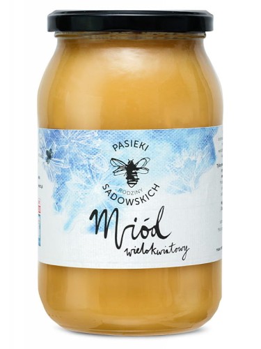 Miód wielokwiatowy (Pasieki Sadowskich), 1200g