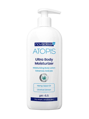 Atopis Nawilżający balsam do ciała (Novaclear), preparat do pielęgnacji skóry suchej, atopowej i wrażliwej, 500 ml