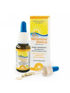Witamina D3 (Dr.Jacob's), witamina słońca D3 800j.m., krople 20 ml