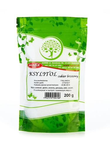 Ksylitol (Agnex), cukier brzozowy, 200g