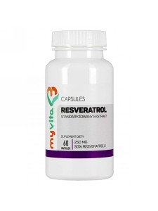 Resveratrol (MyVita), standaryzowany ekstrakt, 60 kapsułek