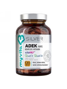 Witamina ADEK Forte SILVER PURE 100% (MyVita), 120 kapsułek