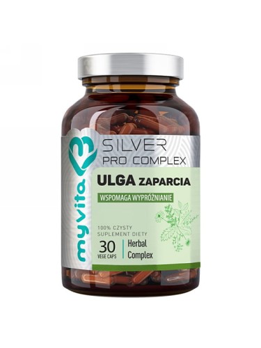 Ulga Zaparcia Silver (MyVita), pomoc w wypróżnianiu, 30 kapsułek