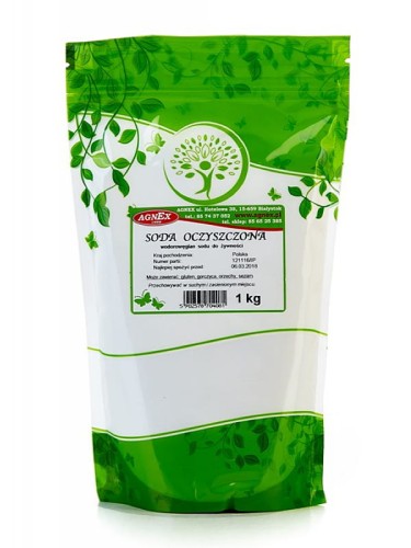 Soda oczyszczona (Agnex), wodoroweglan sodu, 1000g