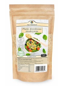 Płatki drożdżowe nieaktywne (Pięć Przemian), dodatek do potraw klasycznych, wgetariańskich i wegańskich, 150g