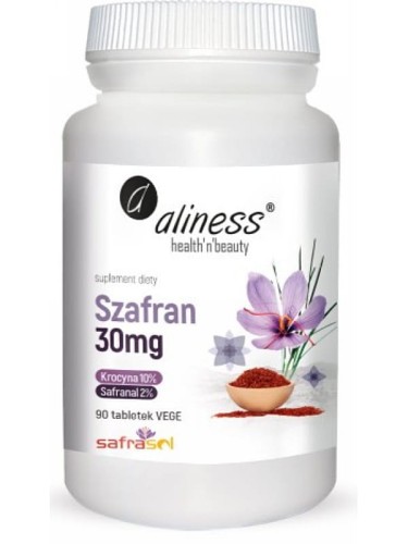 Szafran 30 mg (Aliness), ekstrakt z szafranu uprawnego, 90 tabletek