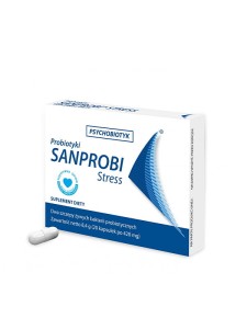 Sanprobi Stress (Sanprobi), probiotyk redukujący stres (psychobiotyk), 20 kapsułek