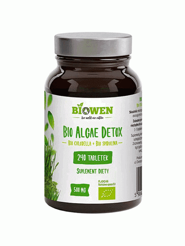 Bio Algae Detox (Biowen), kompleks bio chlorelli i bio spiruliny, 240 tabletek