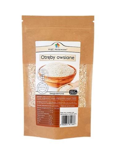 Otręby owsiane bezglutenowe (Pięć Przemian), 250g