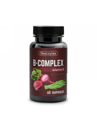 B-complex (Skoczylas), witaminy z grupy B z ekstraktem z buraka i młodego jęczmienia, 60 kapsułek