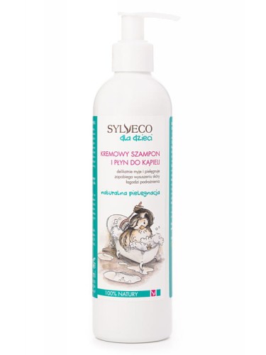 Kremowy szampon i płyn do kąpieli dla dzieci (Sylveco), naturalna pielęgnacja dziecka od pierwszych dni życia, 300 ml