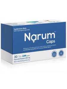 Narum Caps 200 mg, Lactobacillus acidophilus Er-2 szczep 317/402 Narine, w trakcie i po antybiotykoterapii, 30 kapsułek 