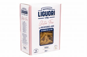 Makaron fusilli (LIGUORI), bezglutenowy makaron z brązowego ryżu, 400 g 