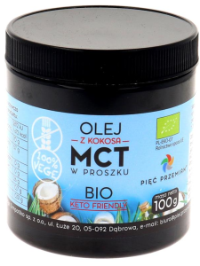 Olej z kokosa MCT w proszku, 100 g, Pięć przemian ( DATA 31.05.2026r )