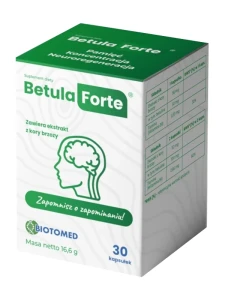 Betula Forte (Biotomed), pamięć, koncentracja, neuroregeneracja, 30 kapsułek