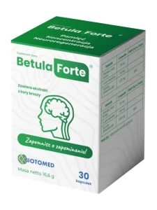 Betula Forte (Biotomed), pamięć, koncentracja, neuroregeneracja, 30 kapsułek