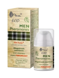 AVA ECO MEN Pheromones , długotrwałe nawilżenie krem do twarzy, 50 ml