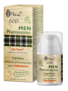 AVA ECO MEN Pheromones, łagodzący balsam po goleniu aktywujący męskie feromony, 50 ml