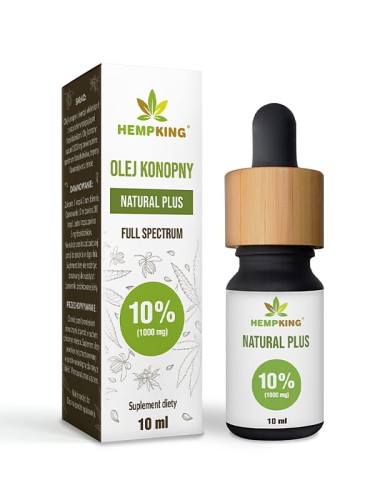 Olej konopny CBD Natural 10% (Hemp King), 10ml