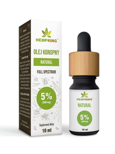 Olej konopny CBD Natural 5% (Hemp King), 10ml