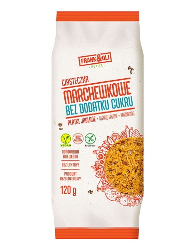 Ciasteczka jaglano-marchewkowe (Frankoli), 120g
