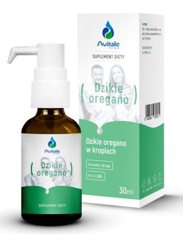 Dzikie oregano 100% (Avitale), krople 30 ml