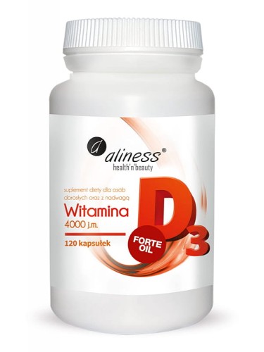 Witamina D3 Forte 4000 j.m. (Aliness), 120 kapsułek