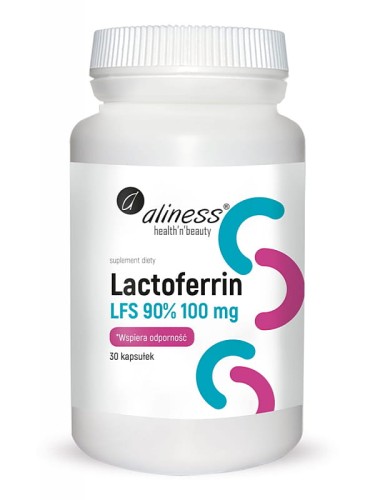 Laktoferyna LFS 90% 100mg (Aliness), 30 kapsułek