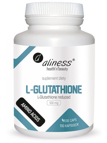 L-Glutathione reduced 500mg (Aliness), 100 kapsułek