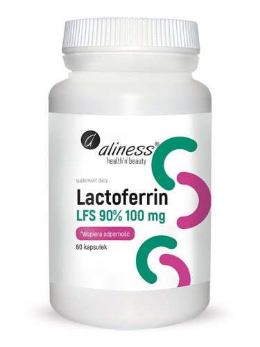 Laktoferyna LFS 90% 100mg (Aliness), 60 kapsułek
