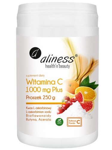Witamina C 1000 mg Plus (Aliness), proszek 250g