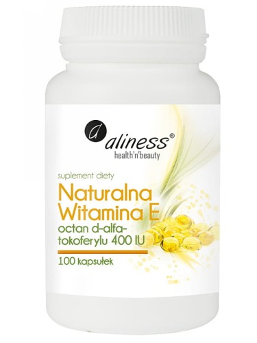 Naturalna Witamina E (Aliness), 100 kapsułek