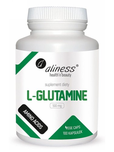 L-Glutamine 500mg (Aliness), 100 kapsułek