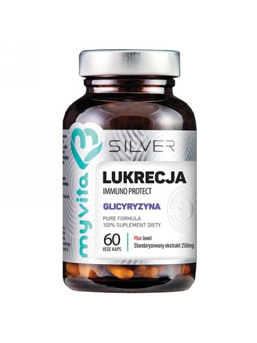 Lukrecja Immuno Protect Silver Pure 100% (MyVita), 60 kapsułek